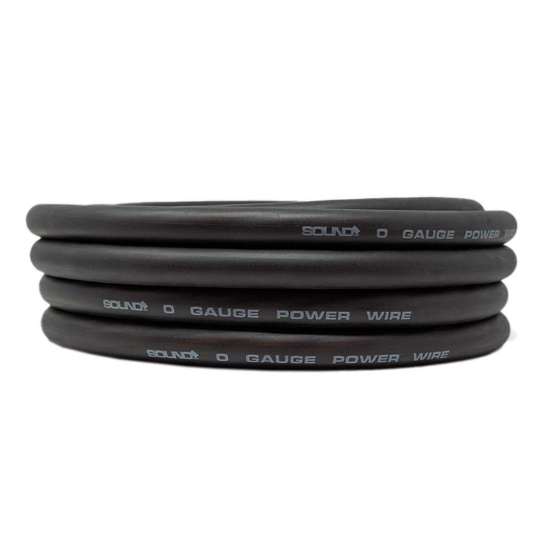 SoundBox 0 Gauge Black Amplifier Power/Ground Wire 1/0 Ga Amp Cable, 25 Feet - Image 2